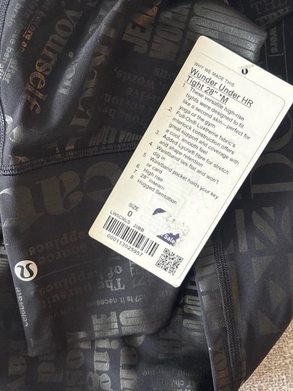 Limited Edition - Lululemon Wunder Under High Rise Leggings 28” New With Tags